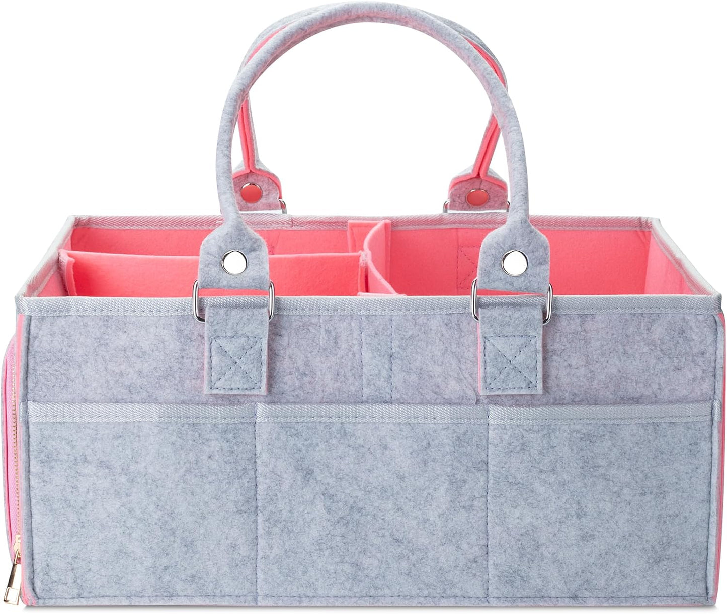 Mr. Pen- Baby Diaper Caddy Organizer, Gray, Medium, Nursery Storage Bin and Car Organizer for Diapers and Baby Wipes