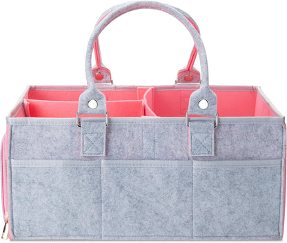 Mr. Pen- Baby Diaper Caddy Organizer, Gray, Medium, Nursery Storage Bin and Car Organizer for Diapers and Baby Wipes