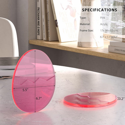 Acrylic Coaster Decorative Plates, Irregular Bar Drink Coaster, Clear Cloud Shape Coffee Cup Coaster, Perfect for Tabletop Protection and Accessories Display.(Gold)