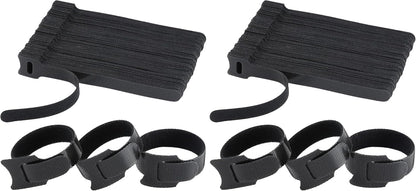 MVYC 120PCS 6 Inch Reusable Cable Ties Wire Ties Cord Organizer Cable Organizer Adjustable Management Black