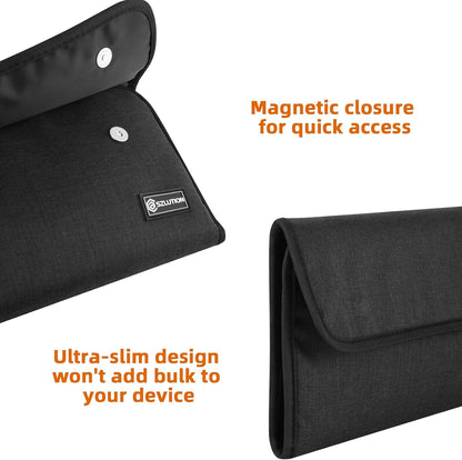 Travel Case for Apple Accessories - Compatible with Magic Keyboard, Trackpad, Mouse - Sleeve Case (Black)