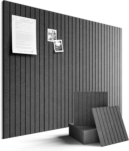 Fluxynara Large Felt Bulletin Board 48" x 36" Cork Board Alternative-12 Pack with 70 Safe Removable Adhesive Tabs, Cork Boards for Walls Cork Board for Home Office Classroom Pin Board (Oatmeal)