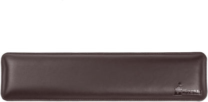 Bailey Compact by Castle - Wrist Rest for Keyboards with Around 61 Keys - Leather Ergonomic Computer Extra Firm Keyboard Wrist Support for Typists, Gaming, Heavy Office Use (Stone, Compact Size)