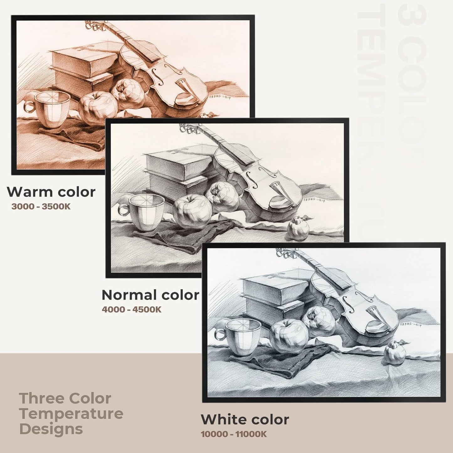 A2 Light Pad 26"x19", 10000+ LUX High Brightness, 3 Colors & 10-Level/Stepless Dimming,Light Board Extra Large with UL Adapter for Diamond Painting, Drawing, Tracing, Sketching-Aluminum Frame