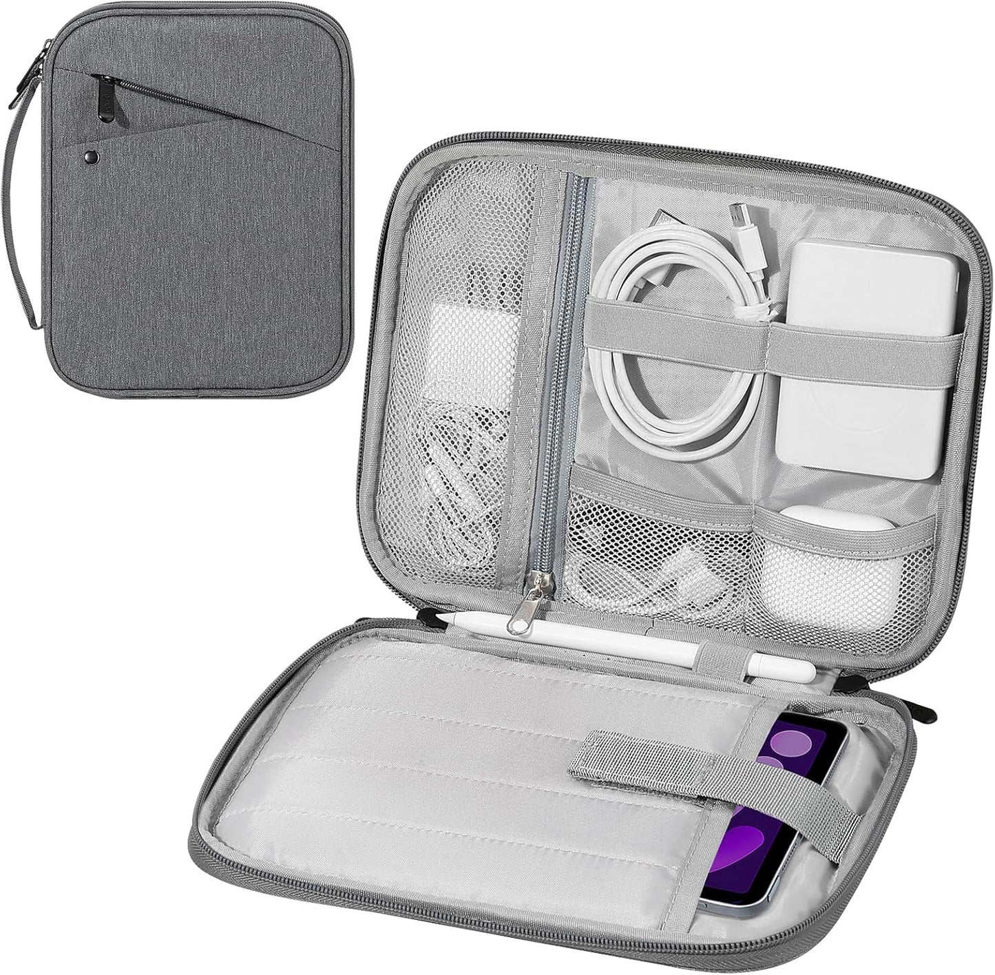 MoKo 9-11 Inch Tablet Sleeve Carrying Case with Handle, Padded Protective Travel Bag for New 11-inch iPad Air 4 2026/Pro M5/ A16, iPad 10th/Air 5/4th 10.9, i-Pad 9/8th 10.2,Tab S9/S8 11, Black