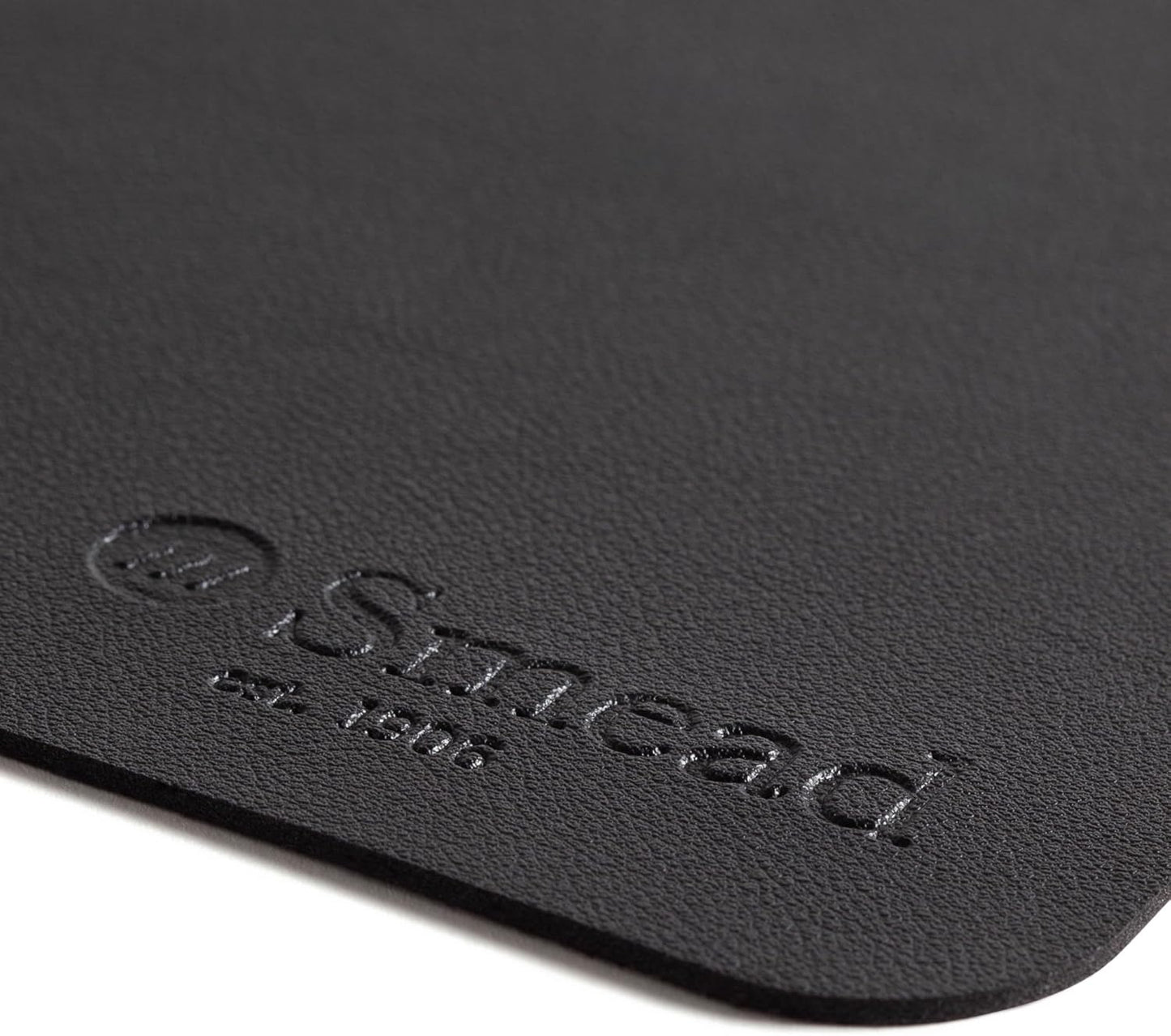 Smead Desk Pad, Vegan Leather Desk Mat with Non-Slip Faux Suede Backing, Perfect Desk Organizer for Office Decor, 31.5” x 15.7” Medium, Sandstone (64831)
