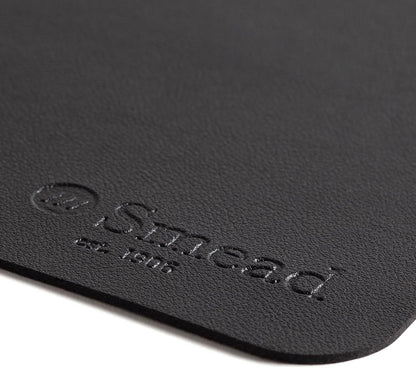 Smead Desk Pad, Vegan Leather Desk Mat with Non-Slip Faux Suede Backing, Perfect Desk Organizer for Office Decor, 31.5” x 15.7” Medium, Sandstone (64831)