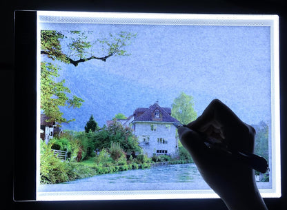 Mini A5 LED Light Box for Drawing and Tracing,A5 Diamond Art Painting Light Board,LED Copy Board Tracing Box,Light Pad