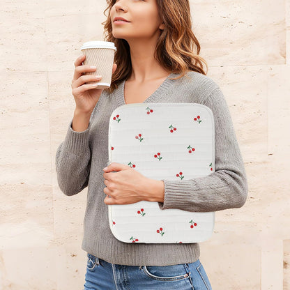 Puffy Laptop Sleeve 13 Inch Cute Quilted Laptop Protective Case Padded Floral Computer Sleeve for MacBook (A-Blue, 13 Inch)