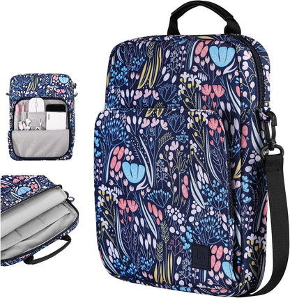 Dadanism 9-11 Inch Tablet Sleeve Bag Carrying Case with Shoulder Strap for iPad (A16) 11", iPad 10th Gen 10.9", iPad Air M4/Pro M5 11", iPad 9/8/7th 10.2", Galaxy Tab A11+ Plus 11", Cloudy Pink