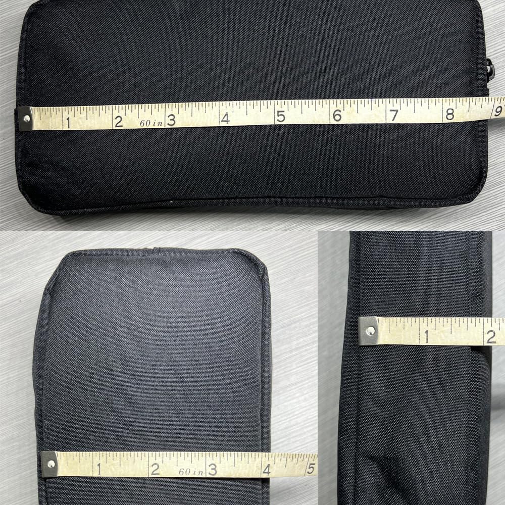 Universal Electronics/Accessories Soft Carrying Case Bag, Durable & Light-weight,Suitable for Out-going, Business, Travel and Cosmetics Kit (Small-Black)