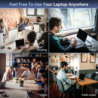 Mamol Magnetic Laptop Privacy Screen 14 inch ,16:10 Aspect Removable Anti Glare Protector Blue Light Privacy Screen Filter,Filter Shield Compatible with HP/Dell/Acer/Asus/Samsung/Lenovo/Thinkpad Envy