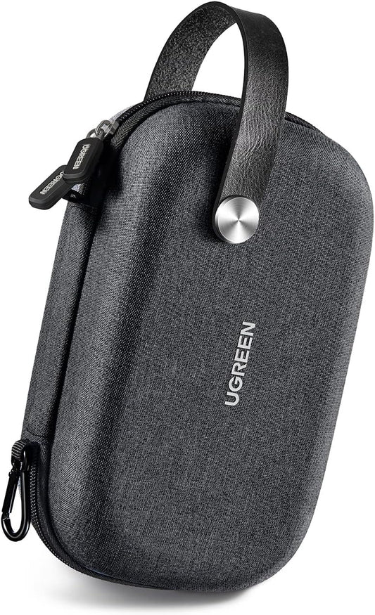 UGREEN Electronics Organizer Travel Case Cable Organizer Bag Waterproof Portable Storage Pouch for Charger, Cables, USB Flash Drive, Power Bank, Memory Card, Travel Accessories Black