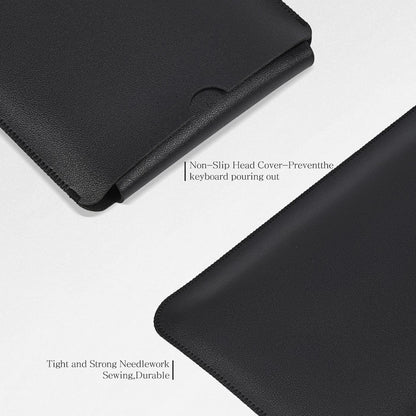 PU Leather Keyboard Sleeve Case for Logitech MX Keys Advanced/Mechanical Illuminated Performance Keyboard, Logitech MX Keys S Travel Bag-Black