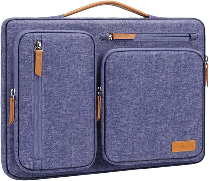 MOSISO 360 Protective Laptop Case 16 inch, 15-15.6 inch Laptop Sleeve Compatible with MacBook Pro 16, HP Acer Dell Lenovo ASUS, Side Open Carrying Case with 4 Zipper Pockets&Handle, Black