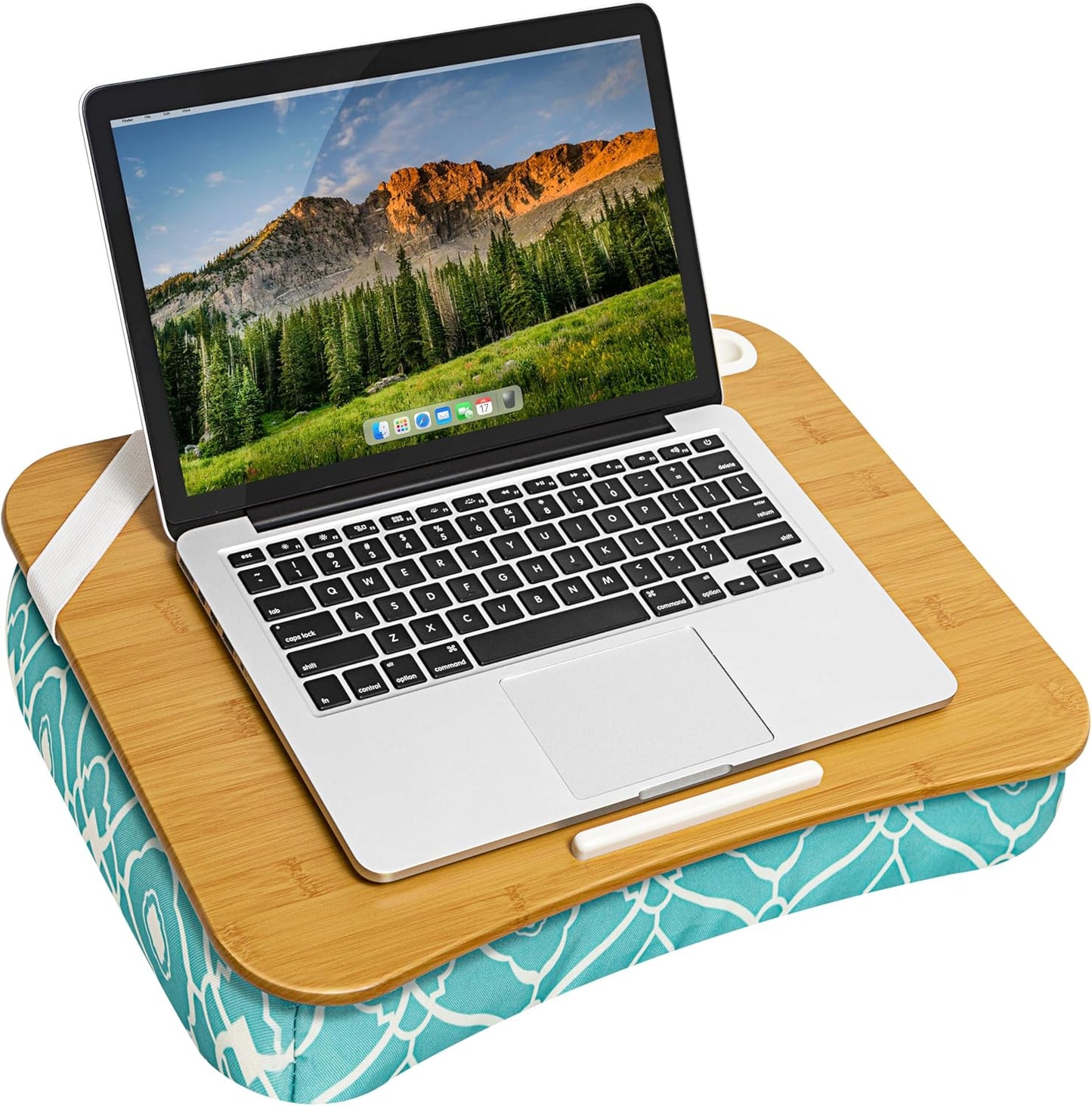 LAPGEAR Designer Lap Desk with Phone Holder and Device Ledge - Arrow Stripes - Fits up to 15.6 Inch Laptops - Style No. 45411