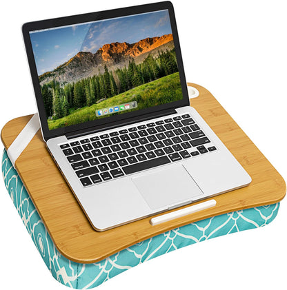 LAPGEAR Designer Lap Desk with Phone Holder and Device Ledge - Arrow Stripes - Fits up to 15.6 Inch Laptops - Style No. 45411