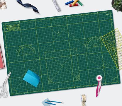 Self Healing Cutting Mat A3 12"x18" – Double Sided 5-Ply Craft Mat for Sewing, Quilting, Fabric, Scrapbooking – Pink/Purple