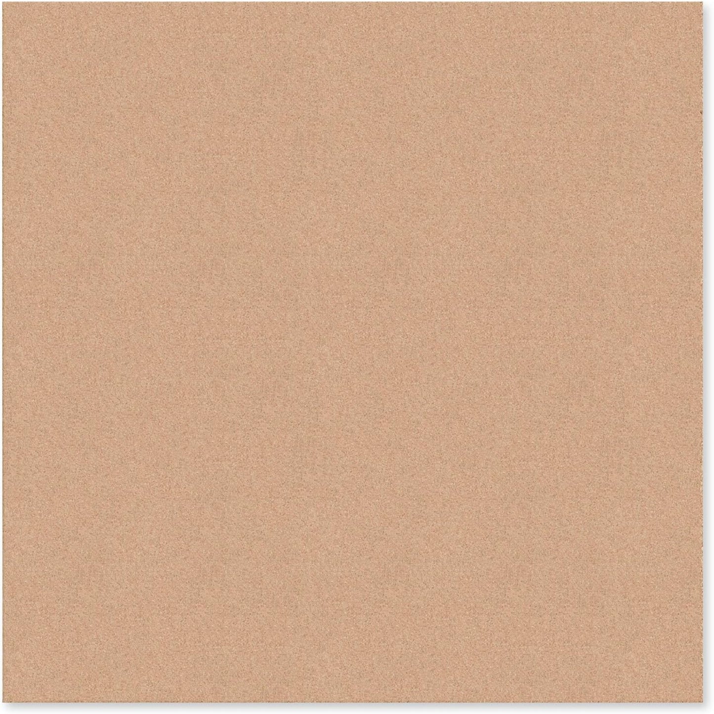 U Brands Cork Canvas Bulletin Board, 14" x 14" Inches, Frameless (463U00-04)