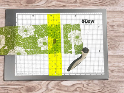 Cutterpillar Glow Premium II LED Light Board with Translucent Self-Healing Cutting Mat – 13" x 19" Light Box Tracing Pad with Non-Slip Mat and Built-in Rechargeable Battery