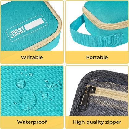 ECHSRT Large Pencil Case, Aesthetic Pen Pouch with Big Capacity, Minimalist Portable Stationery Bag with Handle for Office Organizer Aesthetic Pencil Cases