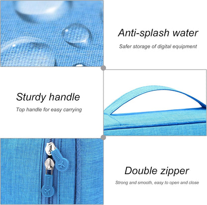 SELLYFELLY Electronic Bag Travel Cable Accessories Bag Waterproof Double Layer Electronics Organizer Portable Storage Case for Cable, Cord, Charger, Phone, Adapter, Power Bank, Kindle, Hard Drives
