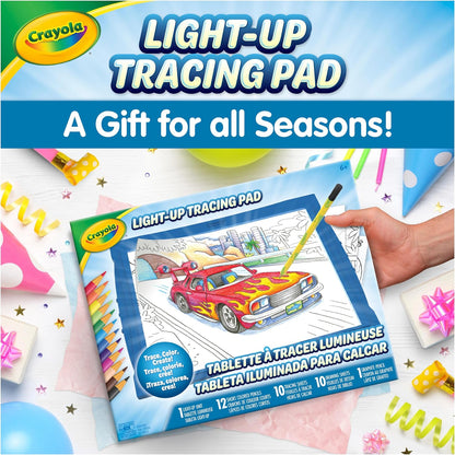Crayola Light Up Tracing Pad Pink, Best Birthday Gifts for Girls & Boys, 6, 7, 8 Year Olds, Kids Toys, Light Box Art Kit for Kids [Amazon Exclusive]