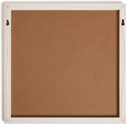 U Brands Rustic Weekly Dry Erase Board with White Wooden Frame, Office Supplies, 14” x 14”