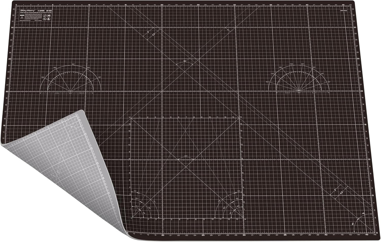 Self Healing Cutting Mat A3 12"x18" – Double Sided 5-Ply Craft Mat for Sewing, Quilting, Fabric, Scrapbooking – Pink/Purple