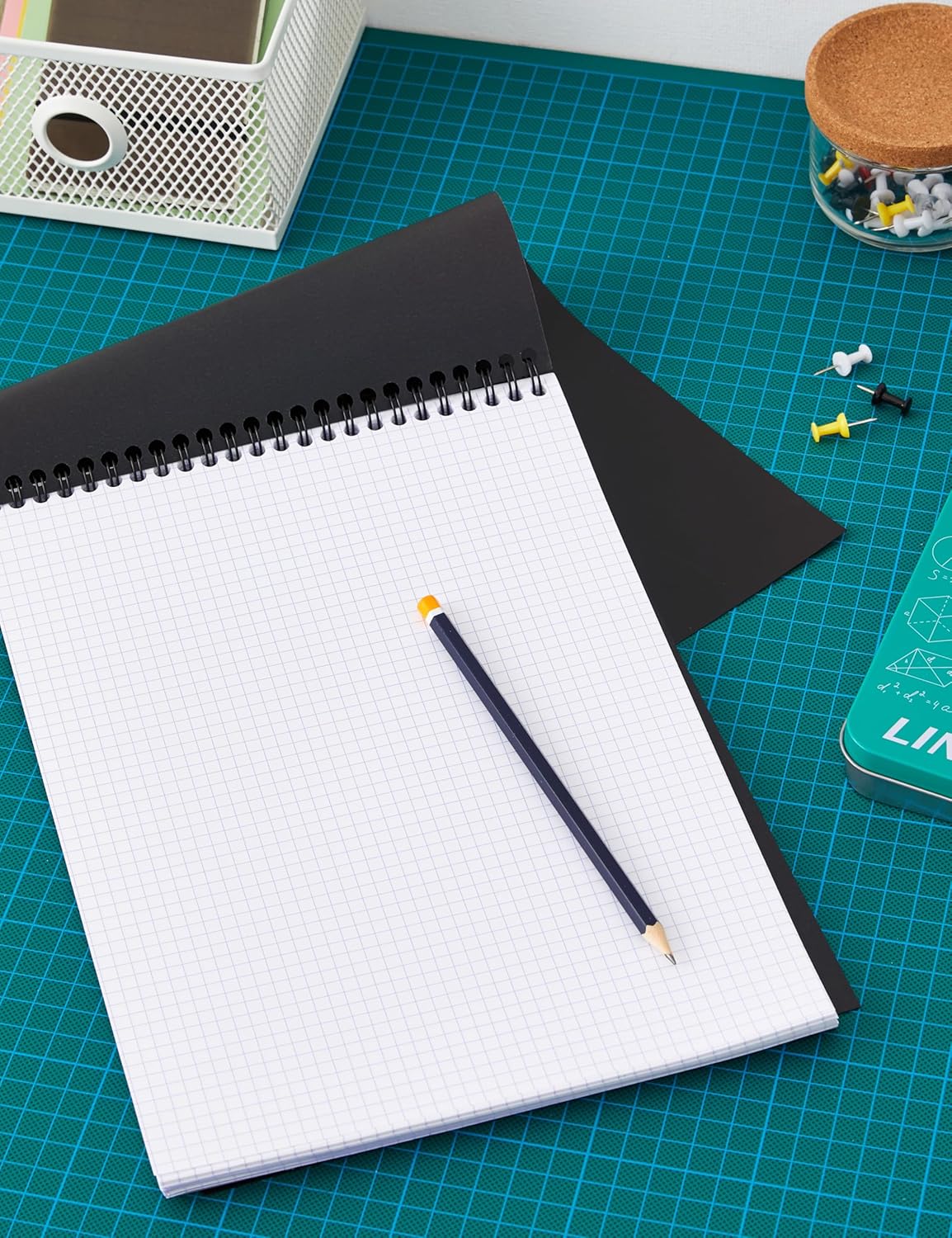 Rhodia #16 Wirebound Notepad 5.8" x 8.3" Dot Pad, Orange Cover