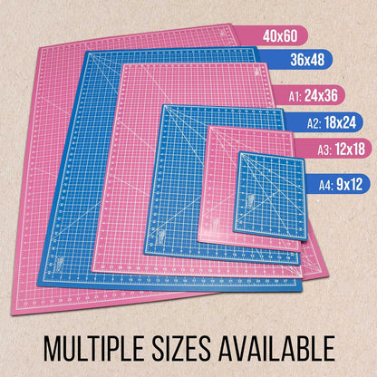 U.S. Art Supply 36" x 48" Self-Healing Cutting Mat 5-Ply - Double-Sided Green/Black Craft Mat, Non-Slip Cutting Mats for Crafts, Sewing, Quilting, Scrapbooking