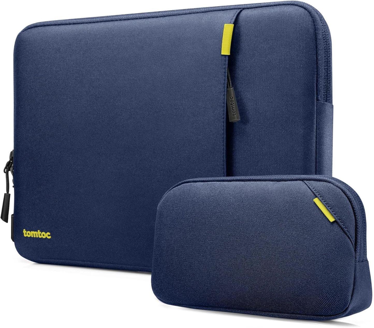 tomtoc 360 Protective Laptop Sleeve Set for 14-inch MacBook Pro M5 Pro/Max (2026) A3426 A3427 A3434 M4/M3/M2/M1 A3112 A3401 A3185, Water-Resistant Lapop Case Bag with Accessory Pouch for Dell XPS 14
