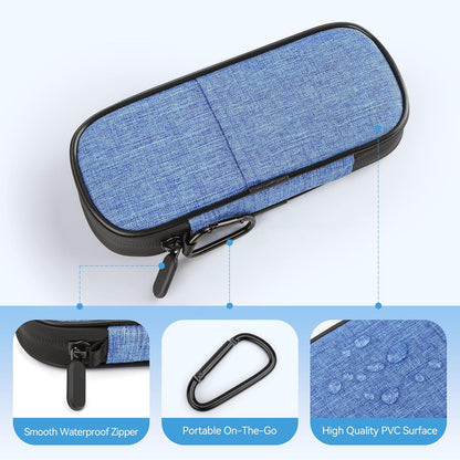 Gelozid Insulin Pen Cooler Travel Case Diabetic Medication Insulated Cool Organizer with 2 Reusable Ice Packs for Insulin Pen and Other Diabetic Supplies, for the Daily Life and Trip(Black)