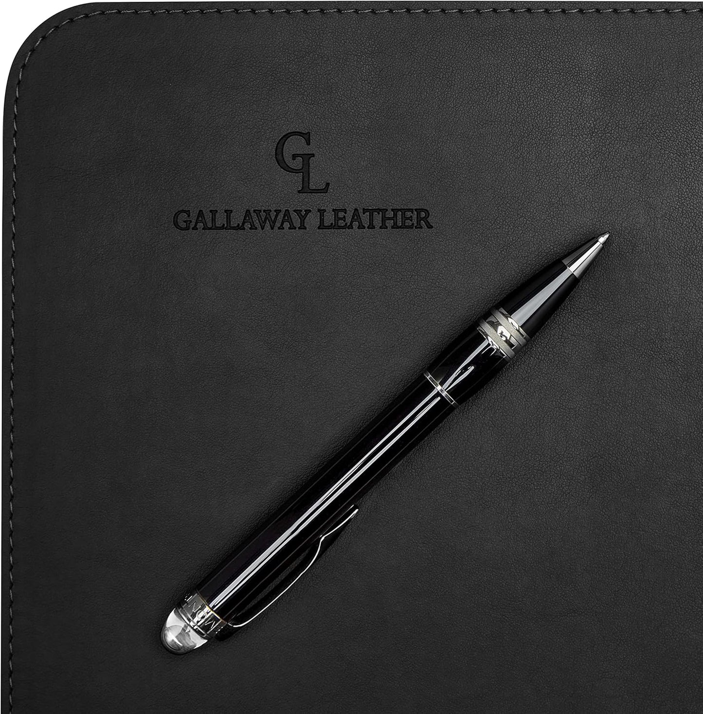 Gallaway Leather Desk Mat, Office Writing Desk Pad, Large 36" x 17" Dark Brown, for Top of Desks, Gift Ready Elegant Computer Desk Cover Protector PU Leather