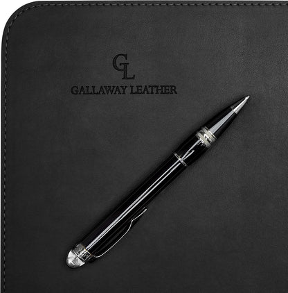 Gallaway Leather Desk Mat, Office Writing Desk Pad, Large 36" x 17" Dark Brown, for Top of Desks, Gift Ready Elegant Computer Desk Cover Protector PU Leather