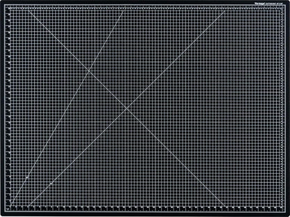 Dahle Vantage 10670 Premium Self-Healing Cutting Mat, 9"x12", 1/2" Grid, 5 Layers for Max Healing, Perfect for Crafts & Sewing, Black