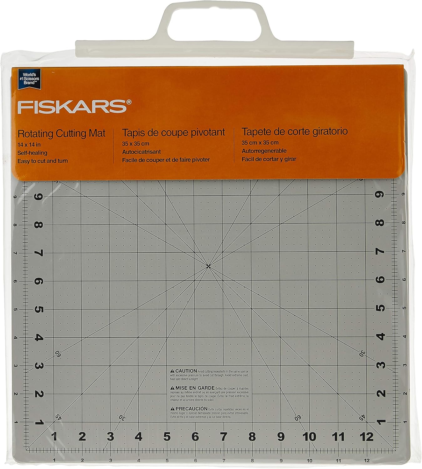 Fiskars 18" x 24" Folding Cutting Mat for Travel and Storage - Fabric and Sewing Craft Projects - Self-Healing Mat - Gray