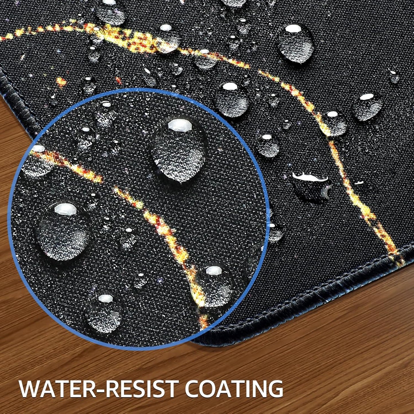 KTRIO Large Gaming Mouse Pad Desk Mat, Superior Micro-Weave Cloth for Precise Mouse Control, Non-Slip Rubber Base, Stitched Edges, Water-Resistant, for Gamer, Office & Home, 31.5" x 11.8" inches