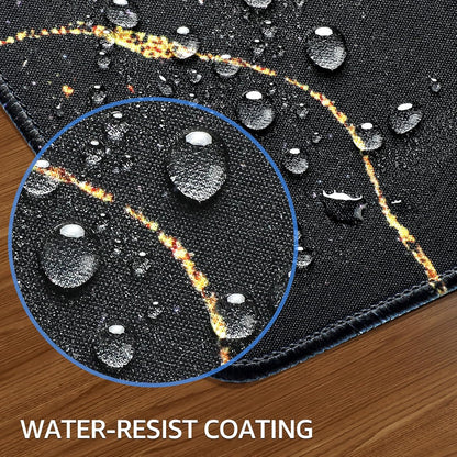 KTRIO Large Gaming Mouse Pad Desk Mat, Superior Micro-Weave Cloth for Precise Mouse Control, Non-Slip Rubber Base, Stitched Edges, Water-Resistant, for Gamer, Office & Home, 31.5" x 11.8" inches