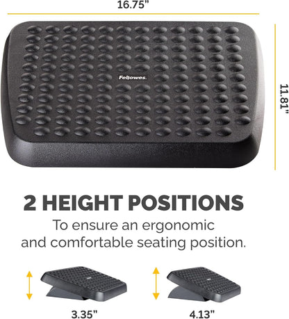 Fellowes 48121 Standard Foot Rest, Graphite