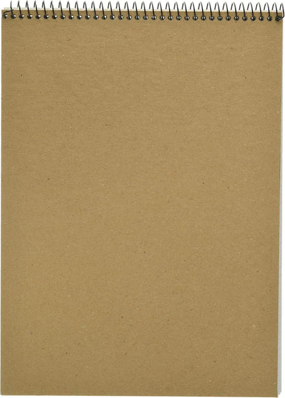 Silverpoint Top Wire Pad, Heavy Back, Quadrille Rule, 8.5 x 11.75 Inches, 70 Sheets, Protective Cover, Blue/Black (51070)