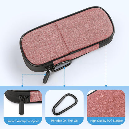 Gelozid Insulin Pen Cooler Travel Case Diabetic Medication Insulated Cool Organizer with 2 Reusable Ice Packs for Insulin Pen and Other Diabetic Supplies, for the Daily Life and Trip(Black)