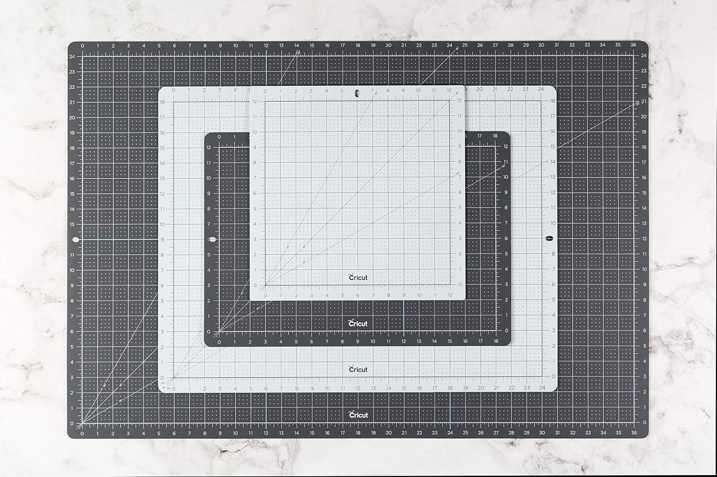 Cricut Self Healing Cutting Mat - Mat for use with TrueControl Knife, Rotary Cutter, Craft Knife, Xacto Knife - 12" x 12", Decorative, 2X Healing, Extra-Thick Cricut Cutting Mat, Rose
