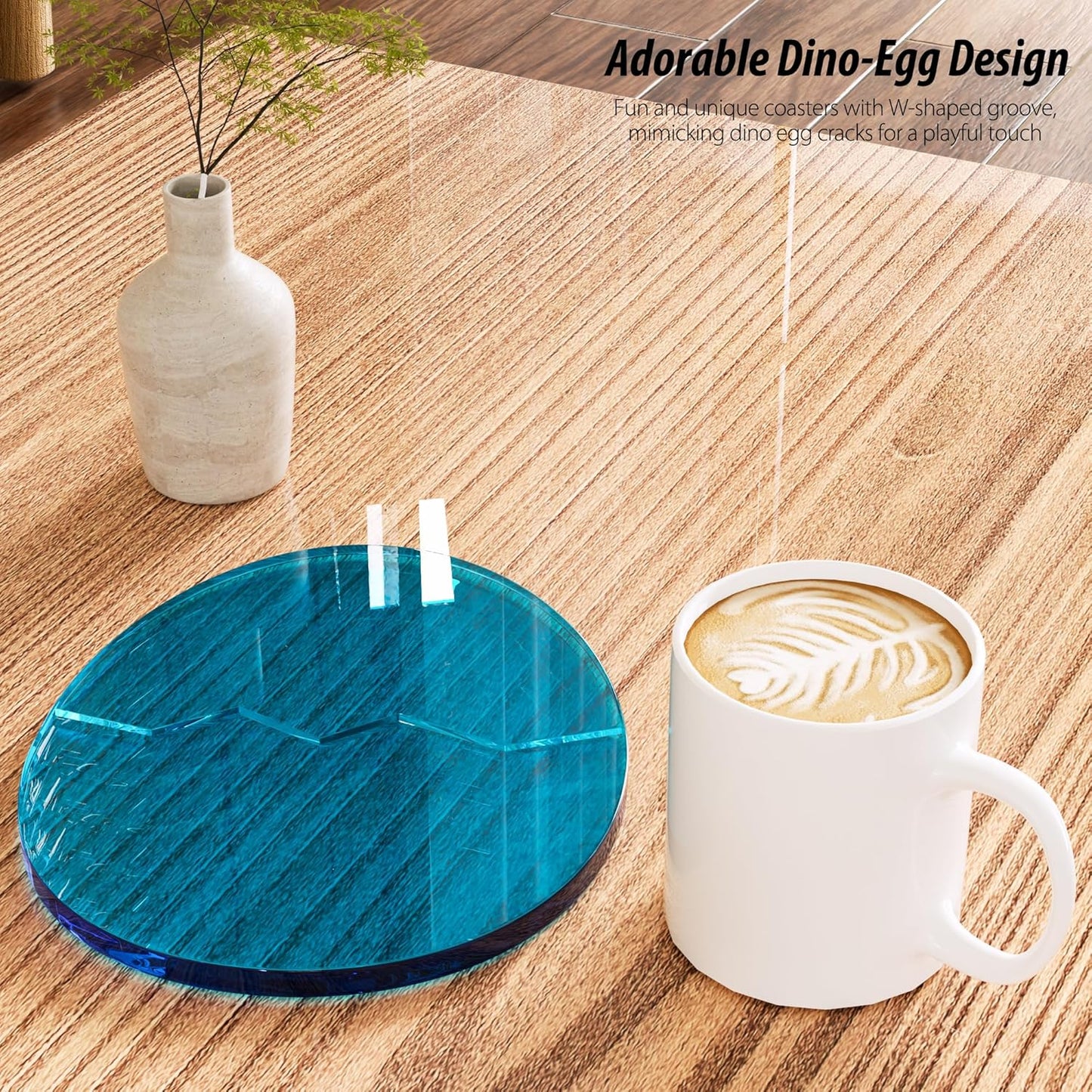 Acrylic Coaster Decorative Plates, Irregular Bar Drink Coaster, Clear Cloud Shape Coffee Cup Coaster, Perfect for Tabletop Protection and Accessories Display.(Gold)
