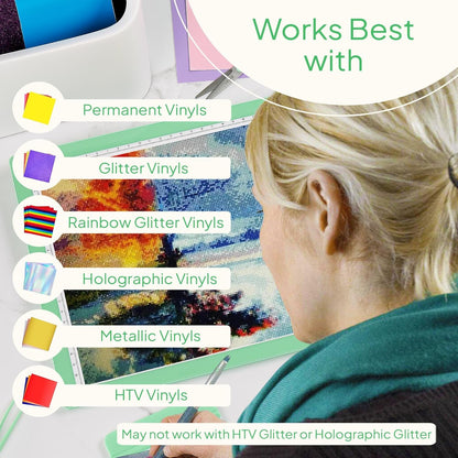 iVyne Rechargeable A4 Light Pad for Tracing & Weeding - LED Light Board for Weeding Vinyl - for Cricut Vinyl Weeding Tools - Ultra-Thin & Portable - Perfect for Artists & Crafters - Pink