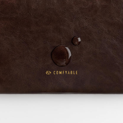 Comfyable Slim Protective Laptop Sleeve Compatible with 13/14 Inch MacBook Air & MacBook Pro M5/M4/M3/M2 Pro/Max 2026, Mac Travel Case, Laptop Pouch, Slim PU Leather Cover, Brown