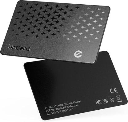 Wallet Tracker Card 0.06in Slim Tracking Card,10 Years Battery Bluetooth Smart Card,Android & iOS Wallet Tracker,Work with Apple Find My & Google Find Hub,IP68 GPS Tracker for Vehicles,Wallet,Keys