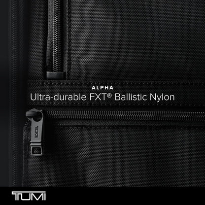 TUMI - Alpha Electronic Cord Pouch - Slim Zip Entry Travel Tech and Cable, Charger and Small Accessory Organizer - Black