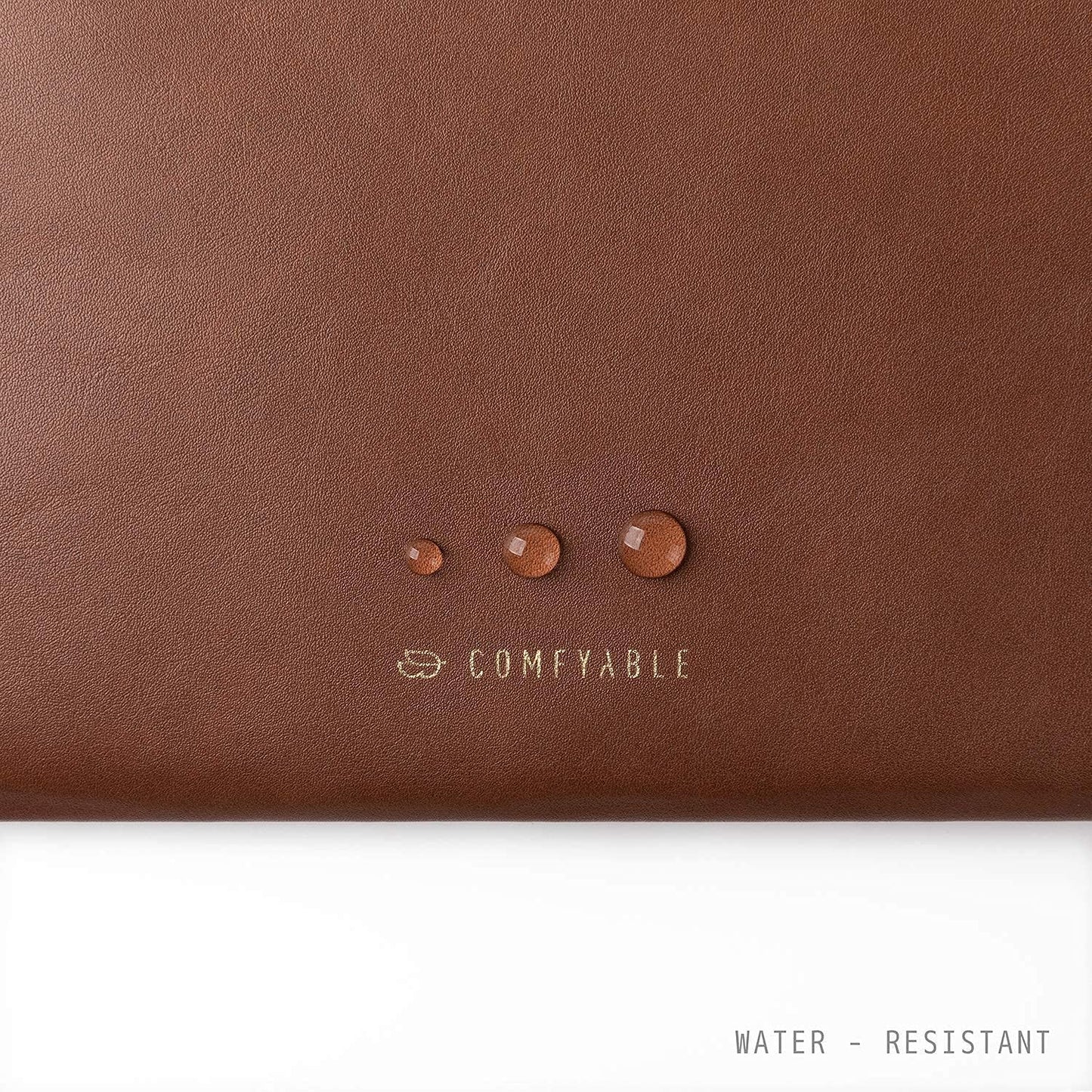 Comfyable Slim Protective Laptop Sleeve Compatible with 13/14 Inch MacBook Air & MacBook Pro M5/M4/M3/M2 Pro/Max 2026, Mac Travel Case, Laptop Pouch, Slim PU Leather Cover, Brown