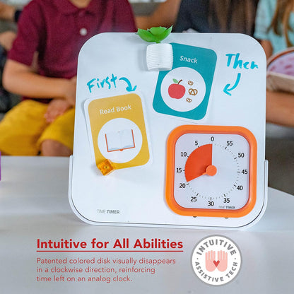 TIME TIMER MOD with Dry Erase Board — 60-Minute Visual Countdown Timer with Magnetic Whiteboard — for Notes, Chores, Classroom and Office Reminders, Visual Schedules, for Kids and Adults (Blue)